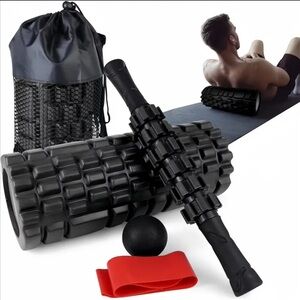 Black Foam Roller Set